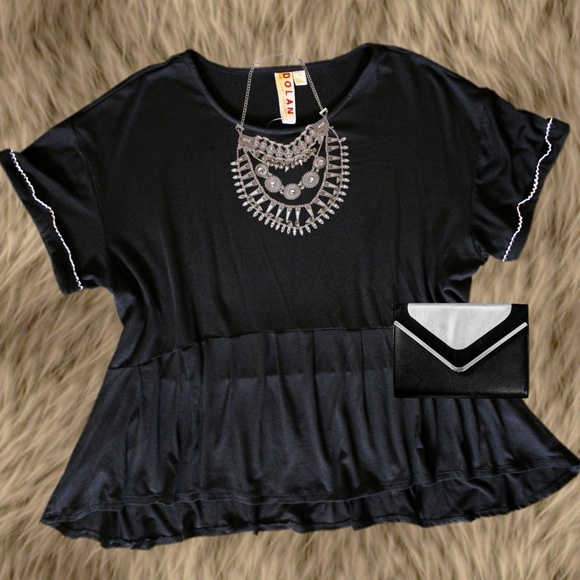 Anthropologie Tops - NWT Anthropologie Dolan Black Top Size Large